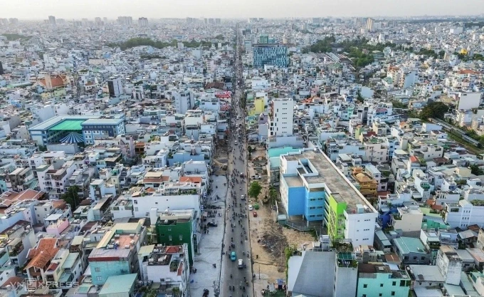 Trục đường Cách Mạng Tháng Tám, nơi Metro Bến Thành - Tham Lương đi qua. Ảnh: Quỳnh Trần