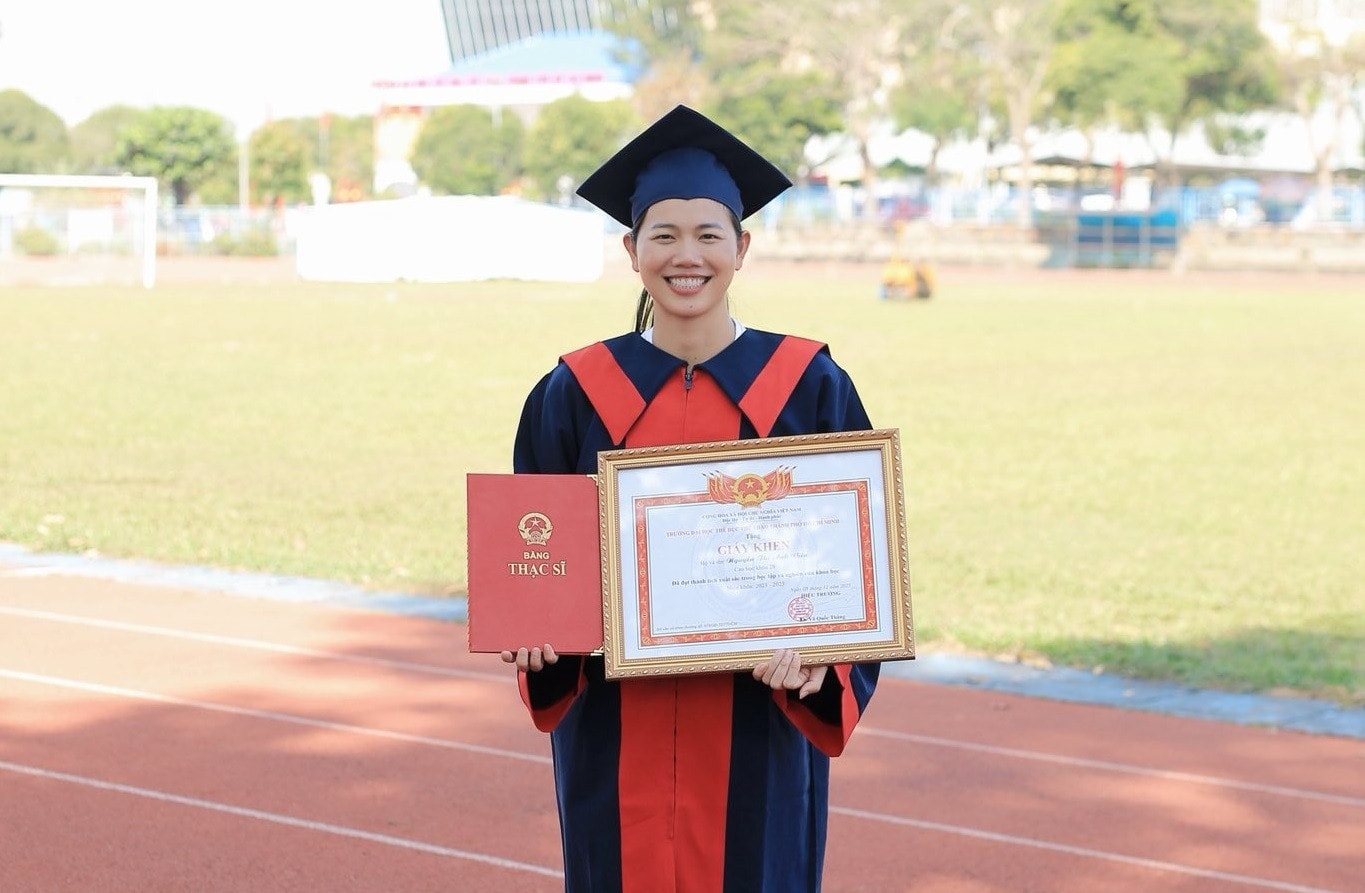 Nguyễn Thị Ánh Viên là Thạc sĩ