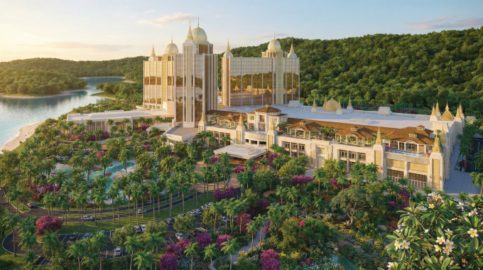 Dự án có điểm nhấn phân khu casino thí điểm cho người Việt. Ảnh: Sun Group