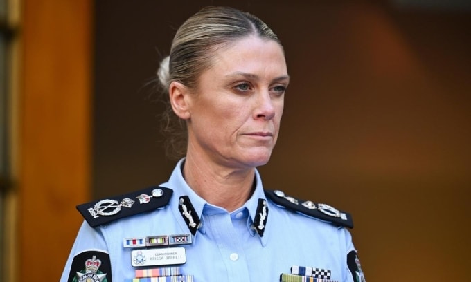 Ủy viên Cảnh sát Liên bang Australia Krissy Barrett. Ảnh: NewsWire