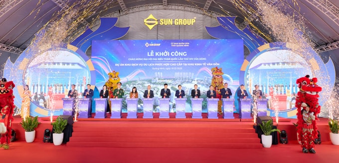 Toàn cảnh lễ khởi công. Ảnh: Sun Group