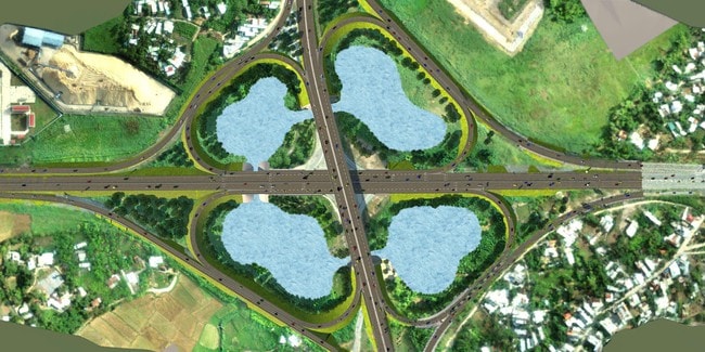 CLIP: Khởi công nút giao cấp đặc biệt nối cao tốc Đà Nẵng - Quảng Ngãi  - Ảnh 2.