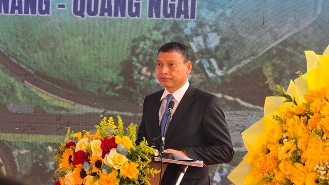 CLIP: Khởi công nút giao cấp đặc biệt nối cao tốc Đà Nẵng - Quảng Ngãi  - Ảnh 4.