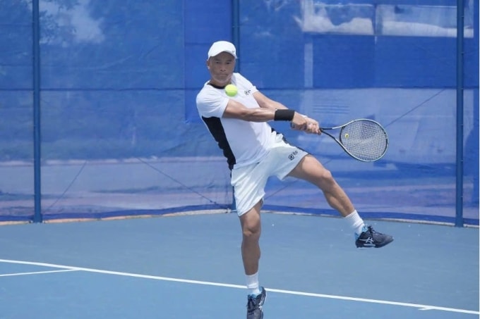 Tay vợt Hoàng Thành Trung là một trong số VĐV thi đấu giải. Ảnh: BTC