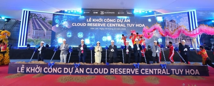 Nghi thức khởi công dự án. Ảnh: CĐT