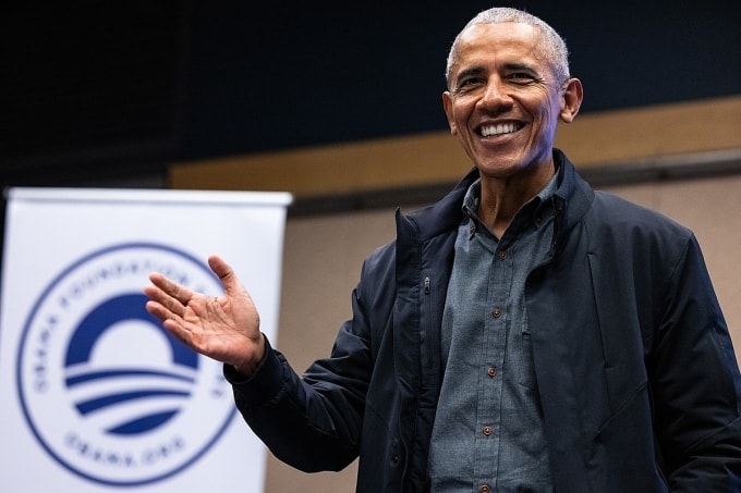 Ông Barack Obama tham dự sự kiện do quỹ mang tên ông tổ chức năm 2023. Ảnh: Instagram/ Obama Foundation
