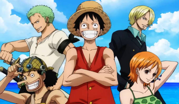 Các thành viên băng Mũ Rơm, gồm Monkey D. Luffy, Roronoa Zoro, Sanji, Nami và Usopp. Ảnh: Tohei Animation