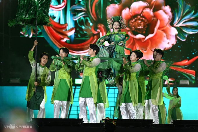 Ca nương Kiều Anh trong bài Cô đôi thượng ngàn. Ảnh: Giang Huy