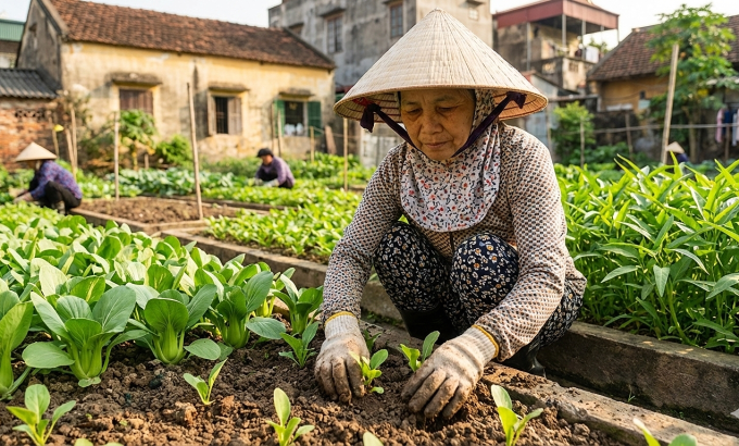 Làm vườn có thể hỗ trợ giảm cân. Ảnh được tạo bởi AI