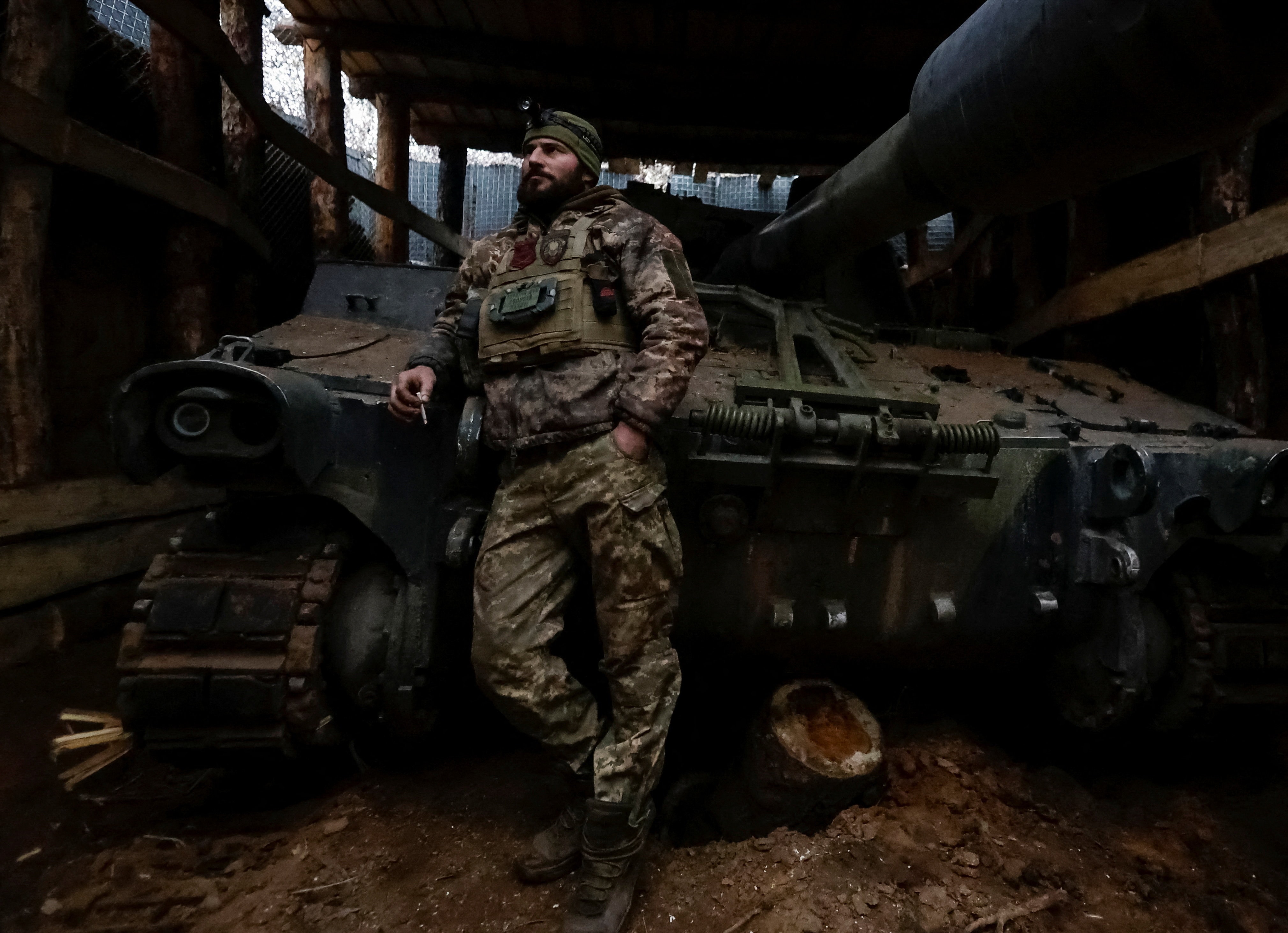 Binh sĩ Ukraine tại vùng Donetsk. (Ảnh: Reuters)