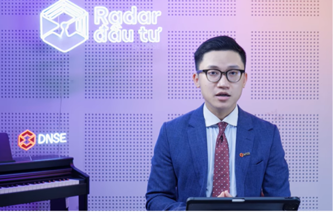 Ông Nguyễn Anh Quân, chuyên gia tư vấn đầu tư DNSE. Ảnh chụp màn hình