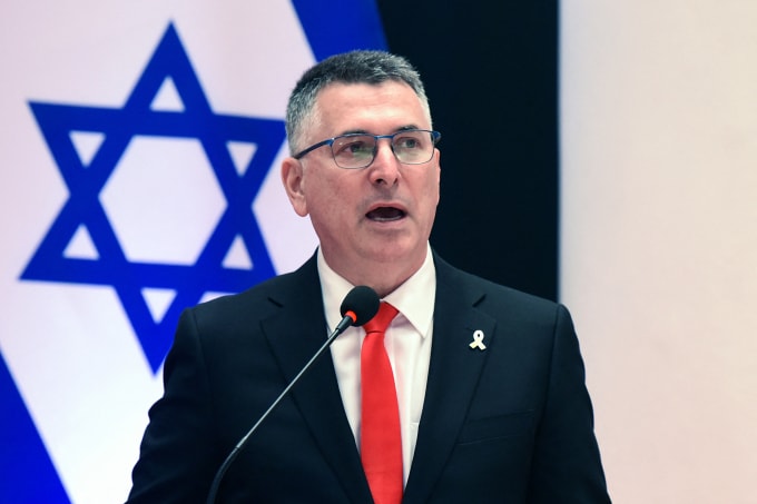 Ngoại trưởng Israel Gideon Saar tại Paraguay ngày 24/11. Ảnh: AFP