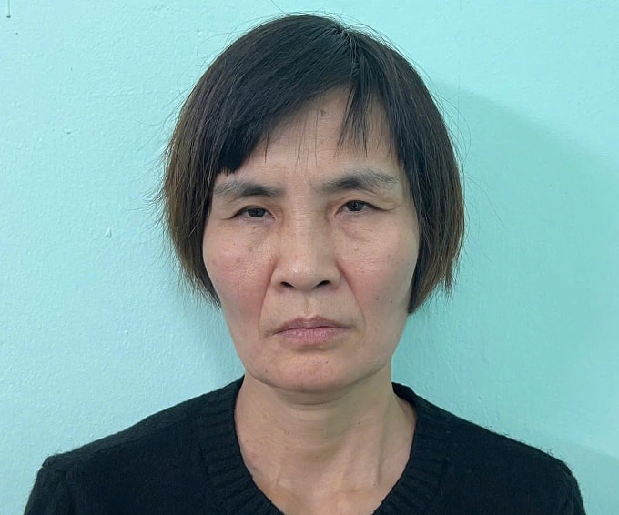 Phương Thị Nga tại cơ quan điều tra. Ảnh: Công an cung cấp