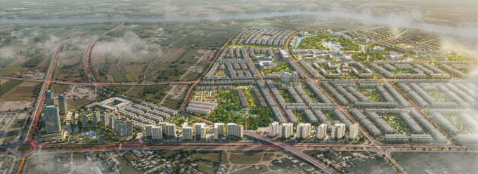 Tổ hợp tiếp giáp sông Sài Gòn và các trục đường lớn. Ảnh: Sun Group