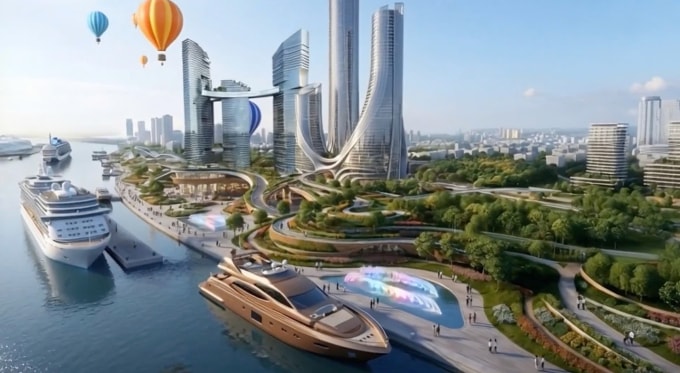 Phối cảnh dự kiến của khu đất Nhà Rồng - Khánh Hội. Ảnh: Ngọc Viễn Đông