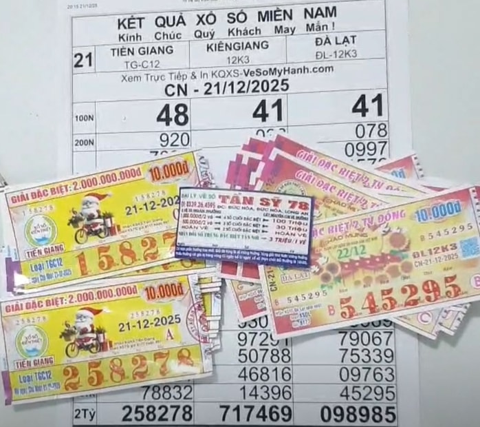 Người trúng độc đắc xổ số miền Nam tại TPHCM và Tây Ninh ngày 22 - 12 - Ảnh 2.