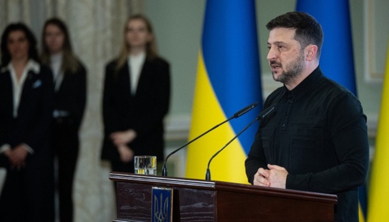 Tổng thống Ukraine Volodymyr Zelensky.
