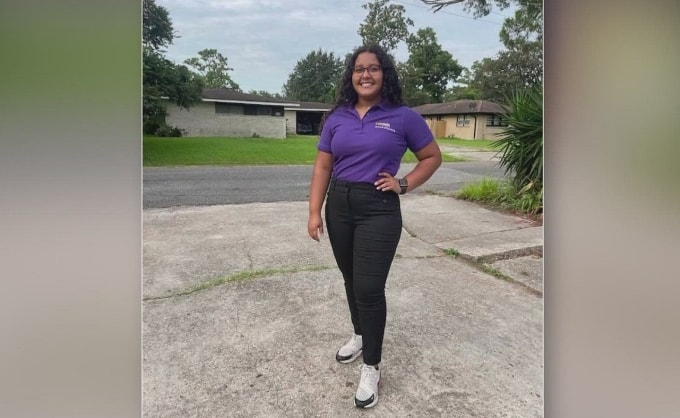 Vilma Palacios, 22 tuổi, điều dưỡng viên gốc Honduras. Ảnh: WWLTV