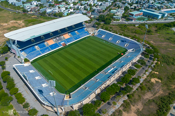 Sân vận động Hòa Xuân đã được đổi tên thành Chi Lăng. Ảnh: Nguyễn Đông