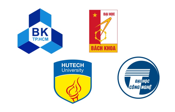 Logo một số trường đại học.