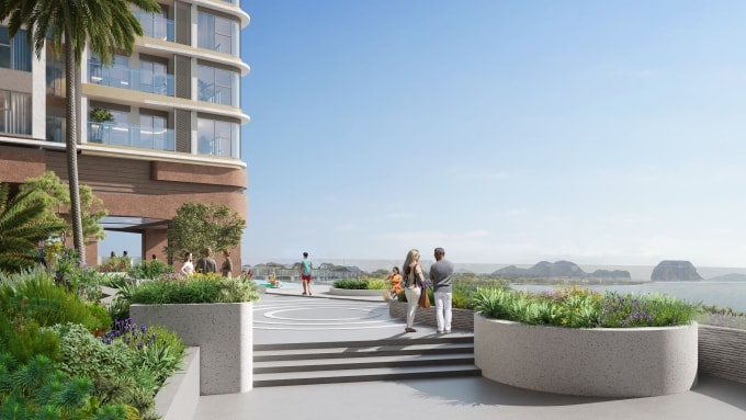 Phối cảnh các mảng xanh tại dự án. Ảnh: MIK Group