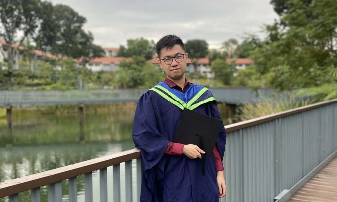 Nguyễn Bằng Thanh Lâm trong ngày tốt nghiệp đại học, năm 2021. Ảnh: Nhân vật cung cấp