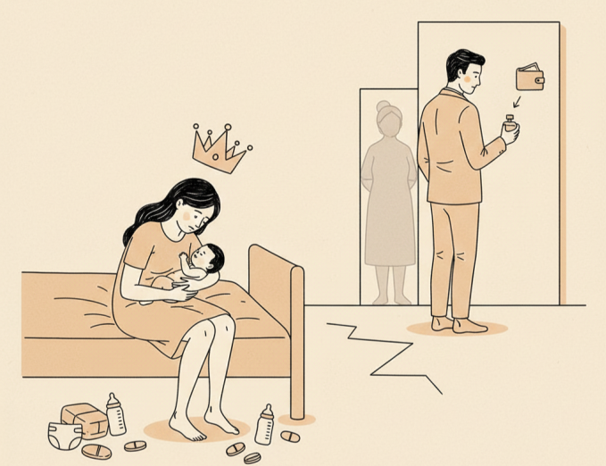 Tôi nhiễm trùng vết mổ, chồng vẫn nước hoa thơm phức đi chơi