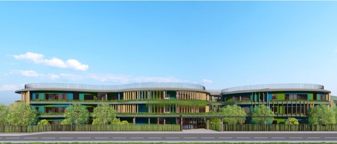 Phối cảnh Vin Nexus Center, xây dựng trên khuôn viên rộng hơn 16 ha, phục vụ quy mô khoảng 300 học sinh có nhu cầu giáo dục đặc biệt. Ảnh: Vingroup