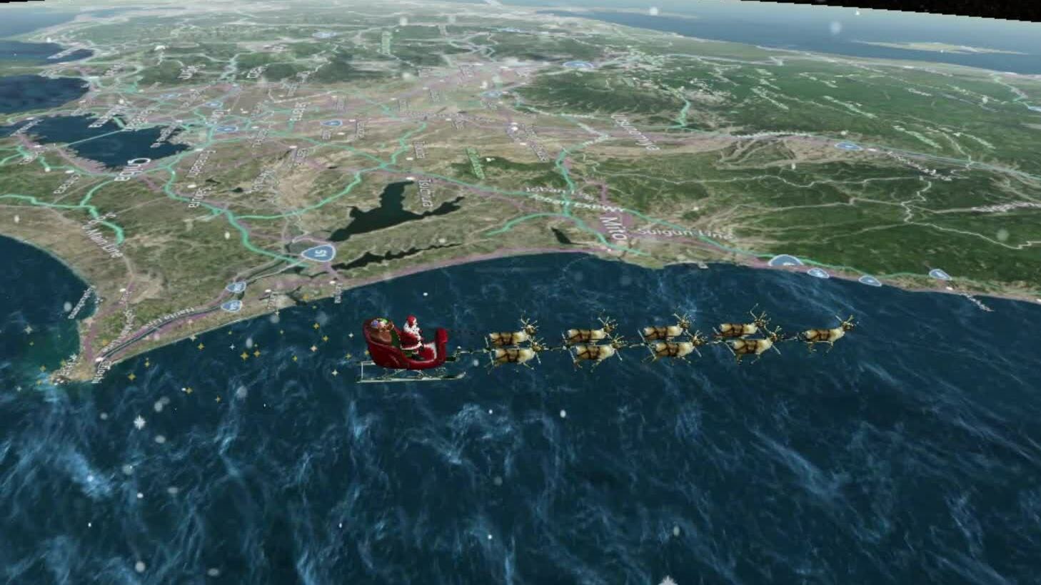 Bộ tư lệnh Bắc Mỹ theo dấu Ông già Noel