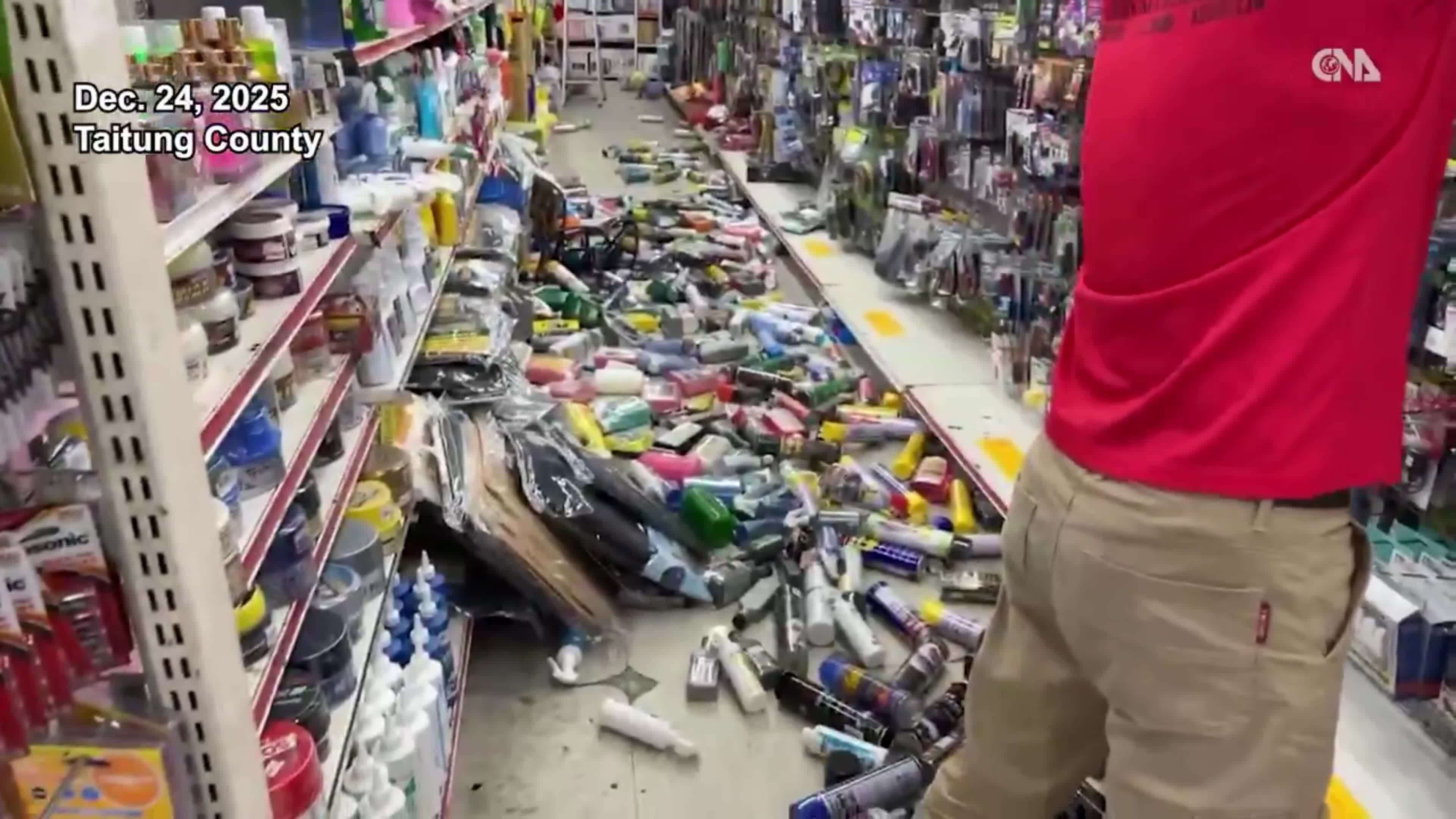 Động đất hơn 6 độ rung chuyển đảo Đài Loan