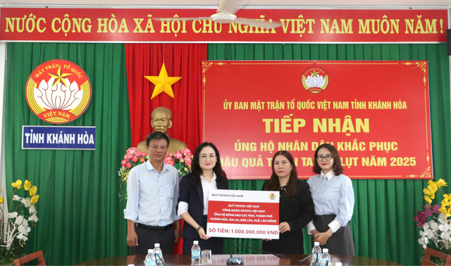 Toyota Việt Nam chung tay cùng bà con 5 tỉnh miền Trung và Tây Nguyên ổn định cuộc sống sau bão lũ - Ảnh 1.