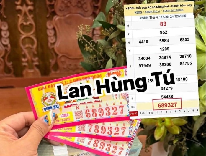 Xổ số miền Nam ngày 24 - 12: Người trúng độc đắc ở Tây Ninh và Cà Mau - Ảnh 1.