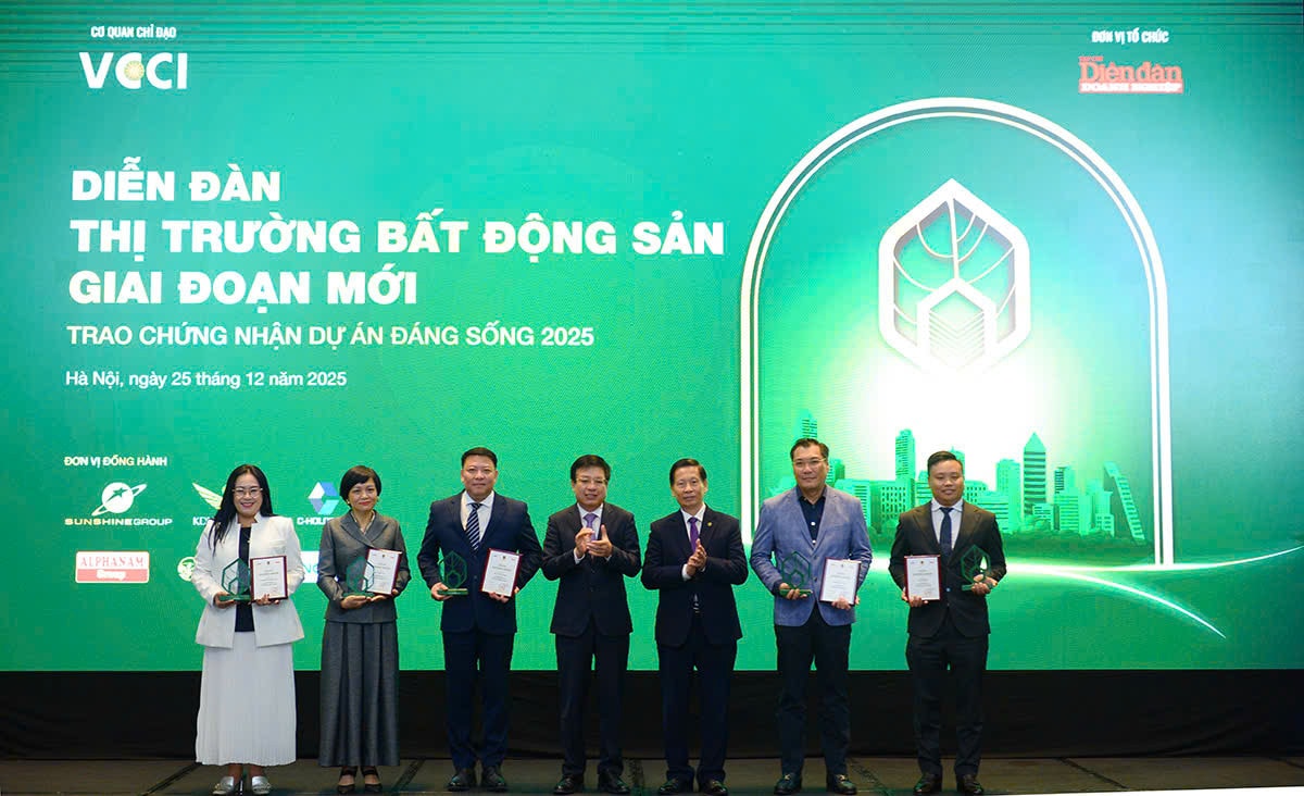 Dự án Sun Urban City hai năm liên tiếp ghi danh “Dự án Đáng sống”. (Ảnh: BTC)