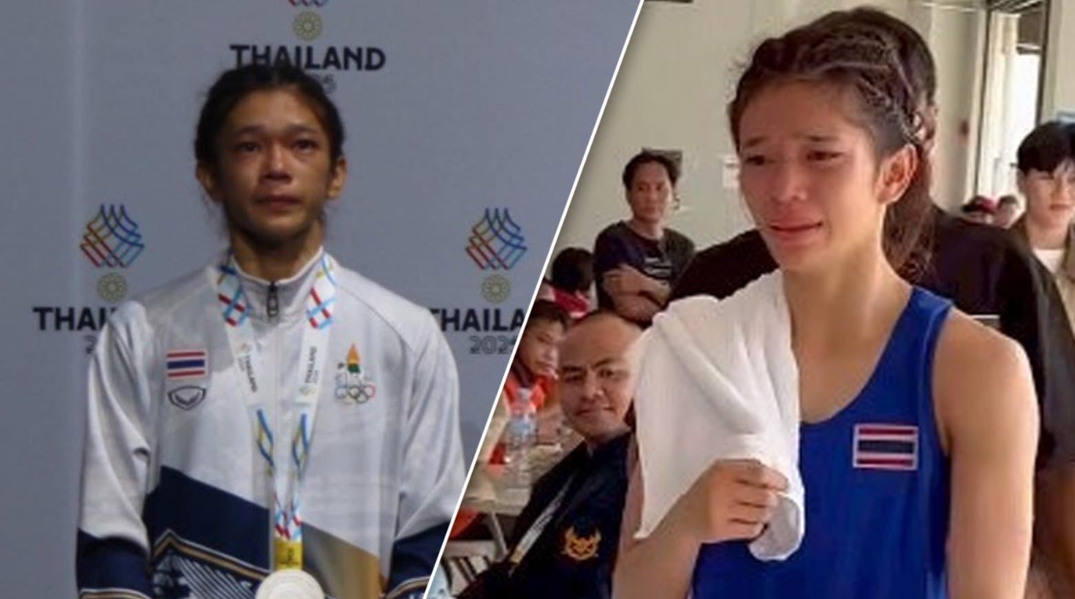 Võ sĩ Muay Mongkutpetch Phetprapha nghi ngờ bị xử ép ở hạng cân 45 kg nữ. (Nguồn: Thairath)