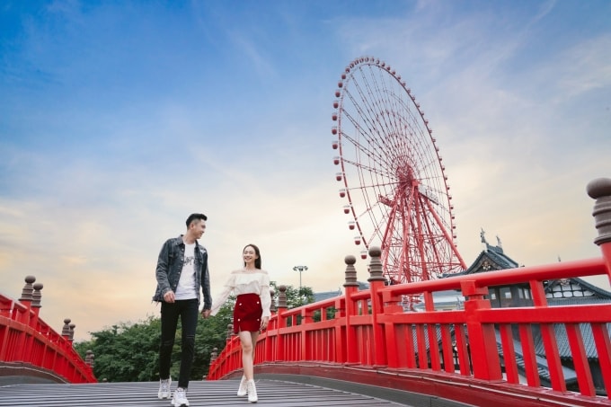 Cầu Koi tại Sun World Ha Long. Ảnh: Ánh Dương