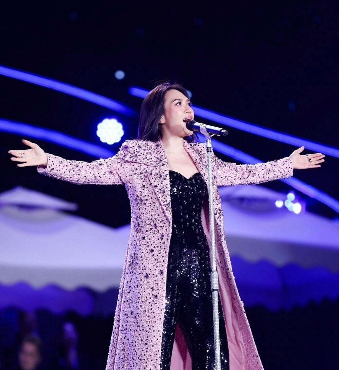 Ca sĩ Mỹ Tâm trong concert See The Light. Ảnh: Nhân vật cung cấp