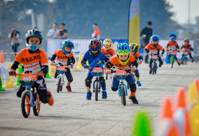 Đua xe chòi chân là một hoạt động tại VnMS. Ảnh: Ander