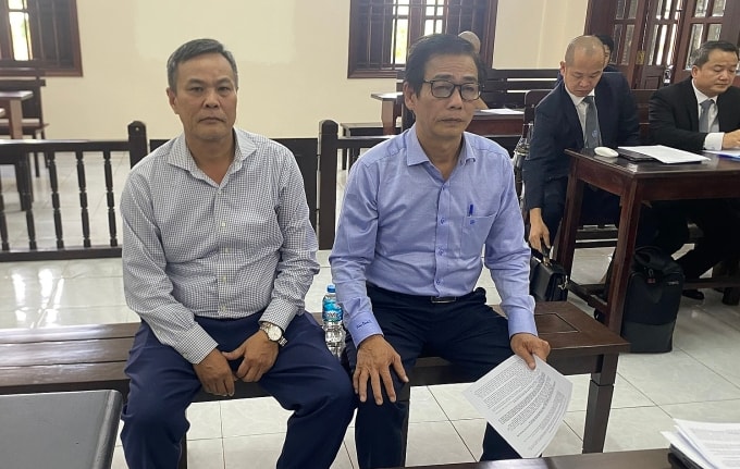 Sau hơn 5 năm bị giam, ông Nguyễn Huy Hùng (trái) và ông Nguyễn Quang Lộc được cho tại ngoại từ tháng 8/2023 đến nay. Ảnh: Hải Duyên