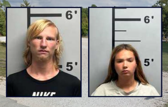 Cặp đôi bị cáo buộc bán con lấy 6 lon bia. Ảnh: Law and Crime