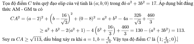 Đề và lời giải môn Toán thi học sinh giỏi quốc gia ngày 1 - 1