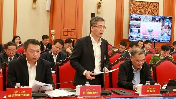 Ông Võ Thành Hưng, Phó chánh Văn phòng Trung ương Đảng phát biểu sáng 25/12. Ảnh: Cổng thông tin Đảng Cộng sản