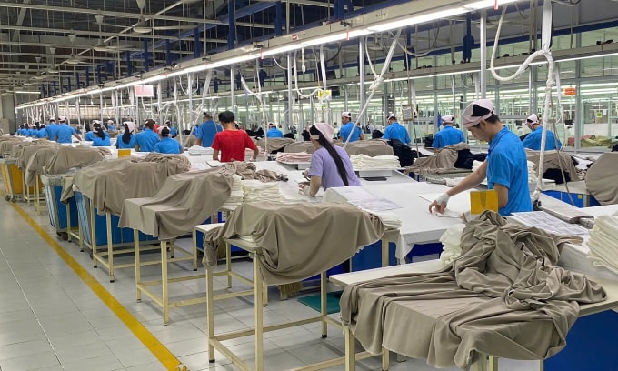 Công nhân nhà máy Panko Vina ở Khu công nghiệp Mỹ Phước. Ảnh: PK