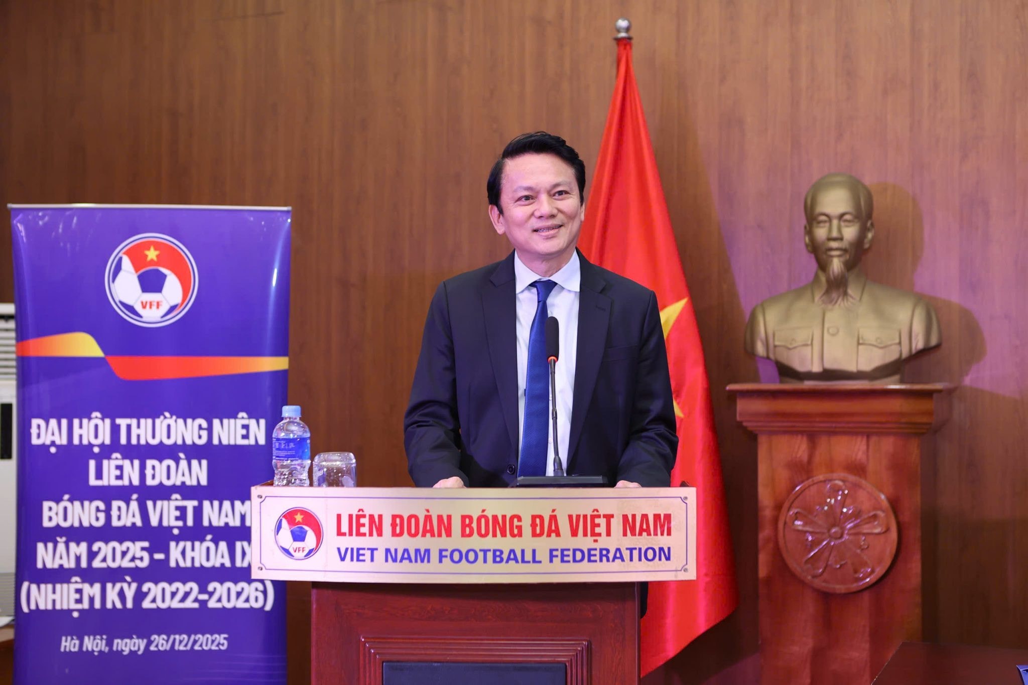 Ông Winston Lee, Tổng Thư ký Liên đoàn Bóng đá Đông Nam Á (AFF), gửi lời chúc mừng bóng đá Việt Nam