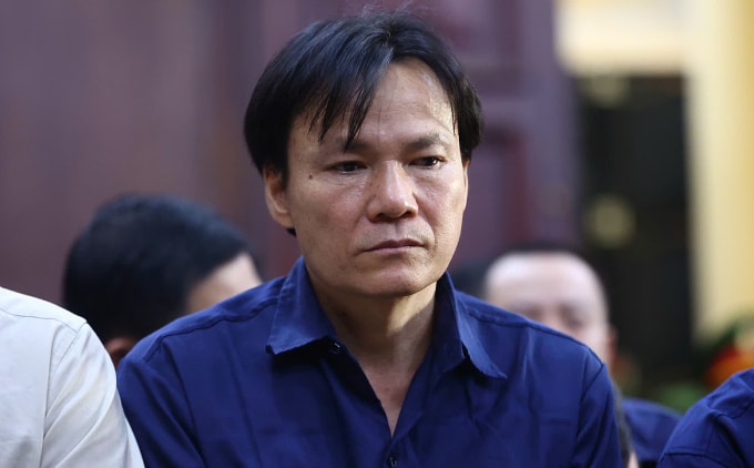 Bị cáo Lê Tấn Hòa tại tòa. Ảnh: Trần Quỳnh