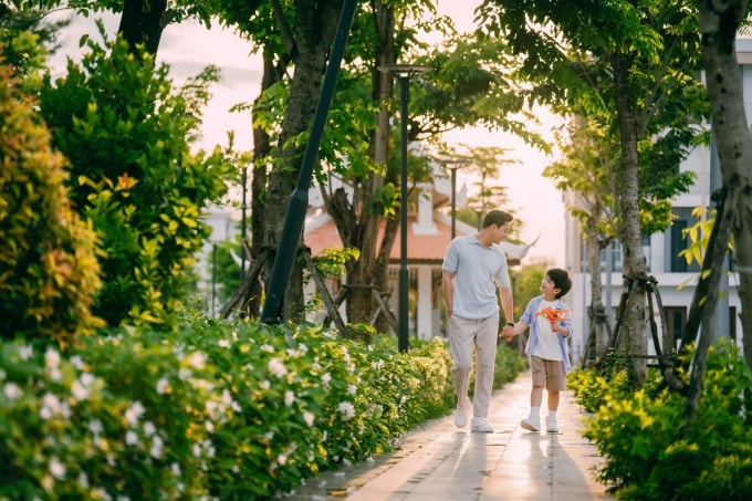 Không gian dự án ưu tiên cho cảnh quan và hệ sinh thái xanh. Ảnh: T&T Group