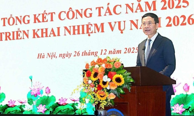 Bộ trưởng Khoa học và Công nghệ Nguyễn Mạnh Hùng. Ảnh: