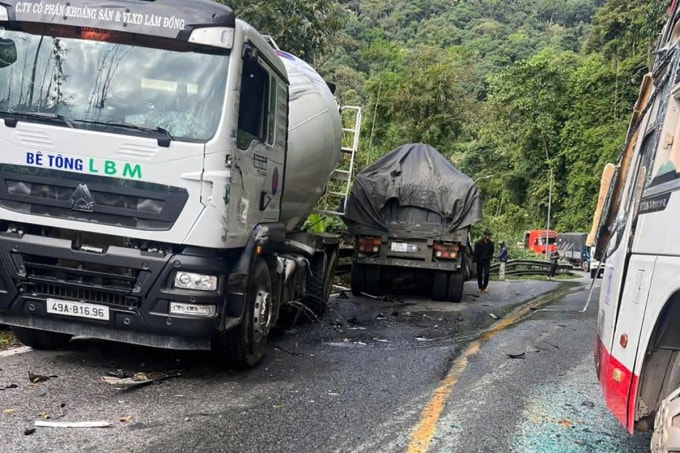 Hiện trường tai nạn. Ảnh: Hoài Thanh