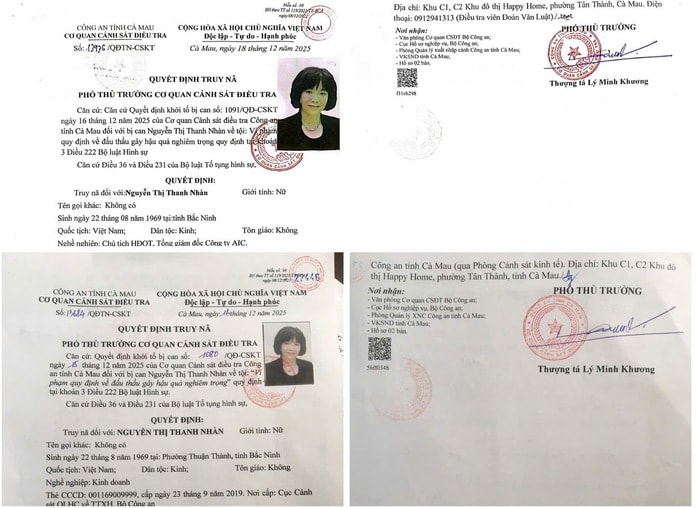 Công an Cà Mau truy nã Tổng Giám đốc Công ty AIC Nguyễn Thị Thanh Nhàn - Ảnh 1.