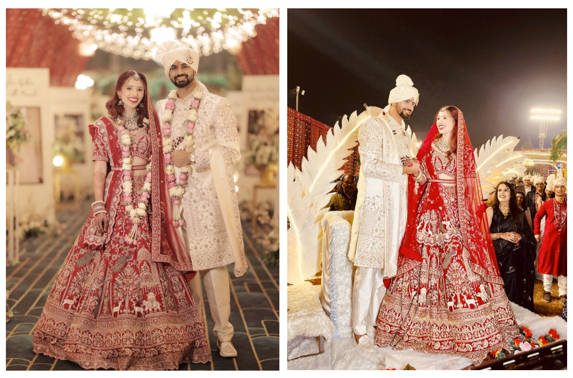 Con gái Hoa hậu Diệu Hoa xinh đẹp trong lễ cưới truyền thống Việt Nam và Ấn Độ- Ảnh 2.