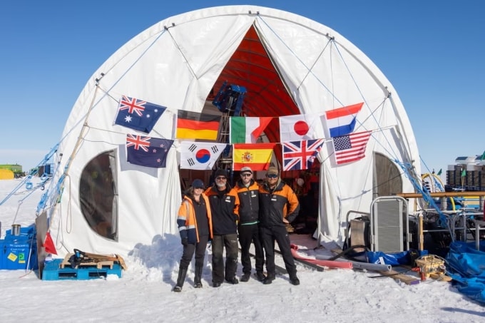 Trại nghiên cứu SWAIS2C ở Nam Cực. Ảnh: Anthony Powell/ Antarctica New Zealand